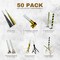 4E’s Novelty 50 Pack New Year’s Eve Noisemakers 2025 – Party Horns, Blowouts, Blowers & Whistles, Metallic Black Gold Silver NYE Party Supplies for Adults & Kids
